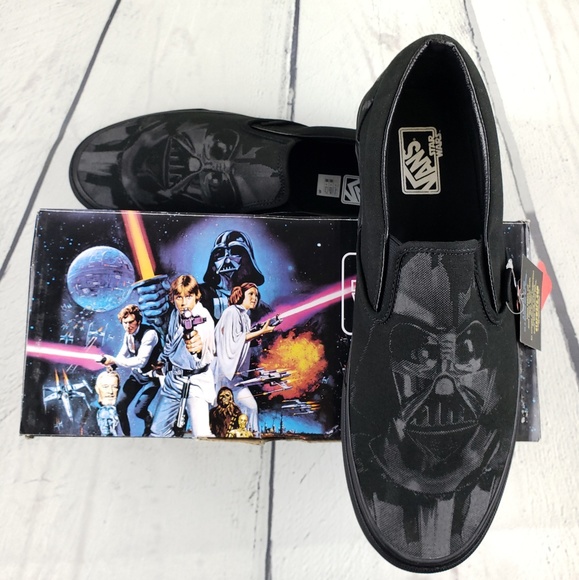 darth vader vans slip ons